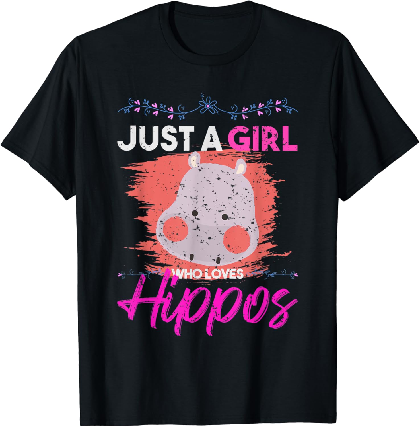 Zoo Animal Lover Women Girls Kids Hippo TShirt Clothing